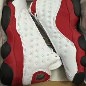 Jordan Kids Sneakers in White and Red